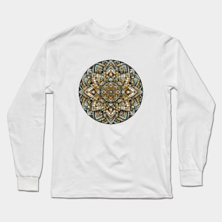 Abstract Geometric Color Mandala 5 Long Sleeve T-Shirt